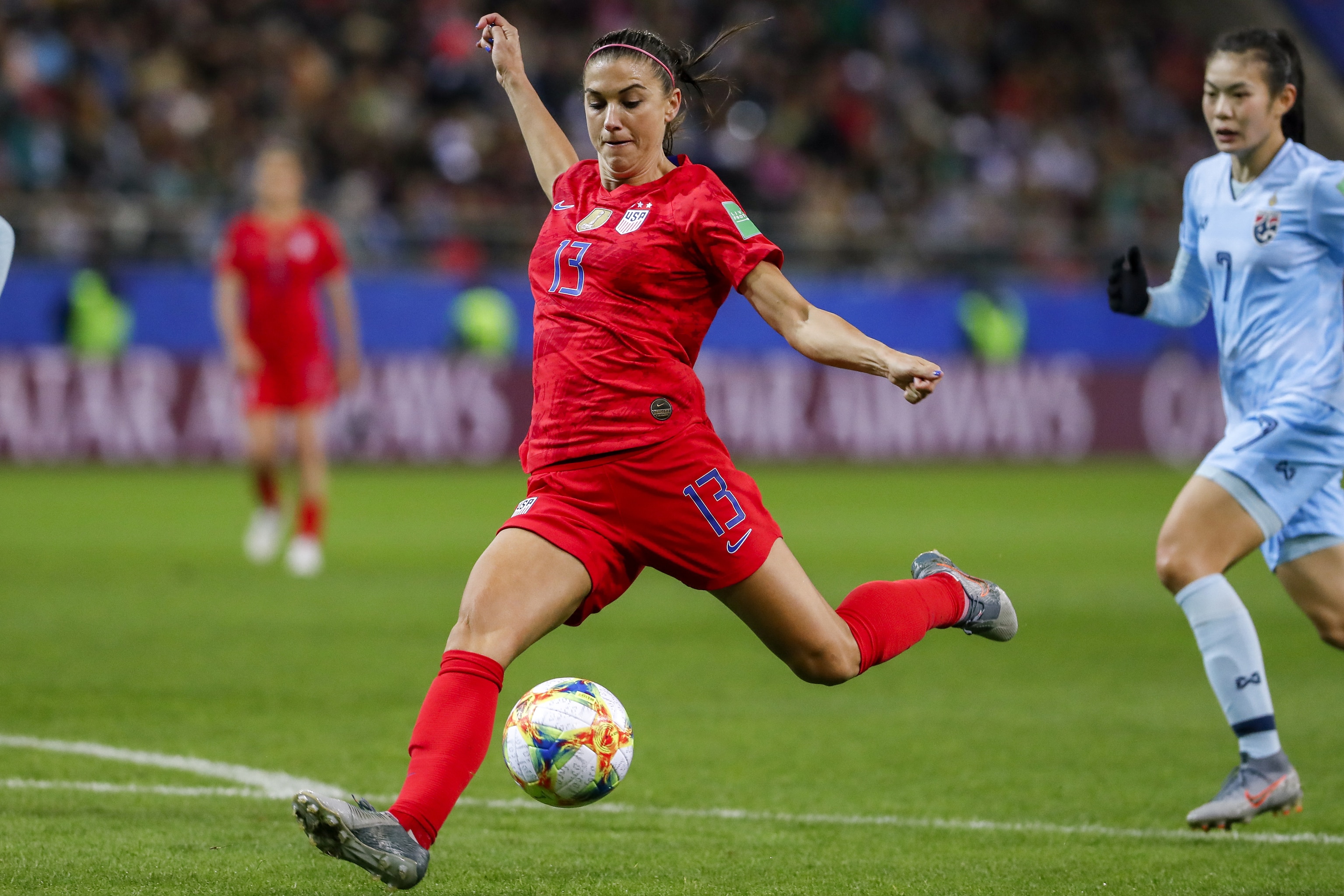 Image result for USA vsThailand..Alex Morgan