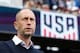 SAN JOSE, CA - FEBRUARY 02: Head coach Gregg Berhalter of the United States men's national team looks on before their international friendly match against Costa Rica at Avaya Stadium on February 2, 2019 in San Jose, California. (Photo by Lachlan Cunningham/Getty Images)