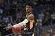 Murray State's Ja Morant (12) during the second half of a second round men's college basketball game in the NCAA tournament, Saturday, March 23, 2019, in Hartford, Conn. (AP Photo/Jessica Hill)