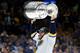 BOSTON, MASSACHUSETTS - JUNE 12: Ryan O'Reilly #90 of the St. Louis Blues hoists the cup after defeating the Boston Bruins 4-1 to win Game Seven of the 2019 NHL Stanley Cup Final at TD Garden on June 12, 2019 in Boston, Massachusetts. (Photo by Patrick Smith/Getty Images)