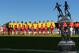 AVIGNON, FRANCE - JUNE 01: The trophy is seen on the pitch as Brazil sing their national anthem before kick off during the Final of the Toulon Tournament between France and Brazil at the Parc des Sports Avignon on June 1, 2014 in Avignon, France. (Photo by Christopher Lee/Getty Images)