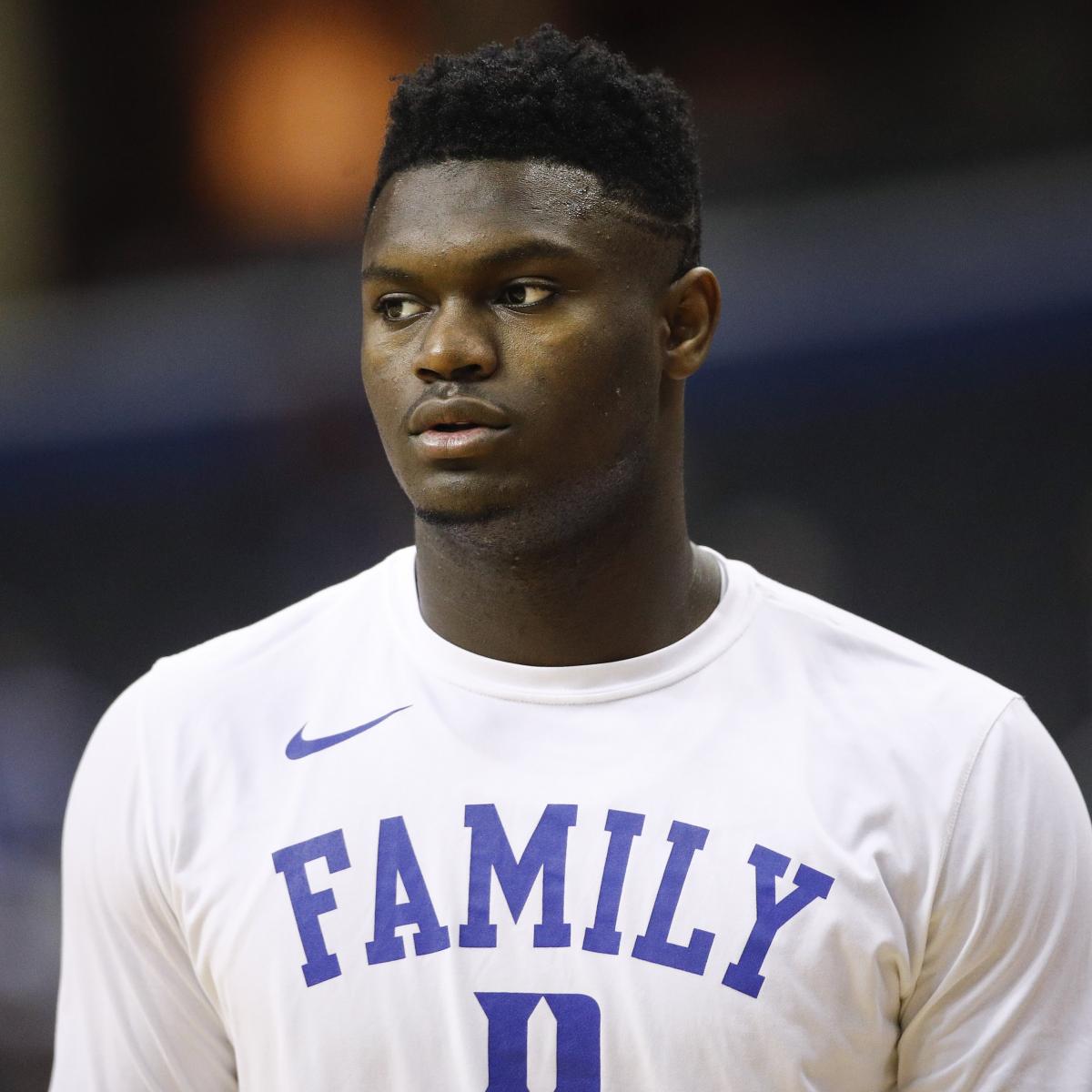 Zion Williamson Suing to End Agreement with Marketing Firm Ahead of NBA Draft ...