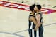 OAKLAND, CALIFORNIA - JUNE 13: Quinn Cook #4 and Stephen Curry #30 of the Golden State Warriors embrace late in the game against the Toronto Raptors during Game Six of the 2019 NBA Finals at ORACLE Arena on June 13, 2019 in Oakland, California. NOTE TO USER: User expressly acknowledges and agrees that, by downloading and or using this photograph, User is consenting to the terms and conditions of the Getty Images License Agreement. (Photo by Thearon W. Henderson/Getty Images)