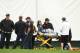 Pebble Beach, California - June 14: Medical care is administered after a golf cart incident on the 16th hole during the second round of the 2019 American Open at Pebble Beach Golf Links on June 14, 2019 at Pebble Beach , California. (Photo by Ross Kinnaird / Getty Images)