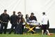 Pebble Beach, California - June 14: Medical care is administered after a golf cart incident on the 16th hole during the second round of the 2019 American Open at Pebble Beach Golf Links on June 14, 2019 at Pebble Beach , California. (Photo by Ross Kinnaird / Getty Images)