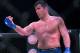 INGLEWOOD, CA - JANUARY 20: Chael Sonnen (blue gloves) stands in the cage as he defeated Quinton Jackson (not pictured) in their Heavyweight World Title fight at Bellator 192 at The Forum on January 20, 2018 in Inglewood, California. (Photo by Jayne Kamin-Oncea/Getty Images)