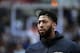 New Orleans Pelicans forward Anthony Davis (23) participates in warm ups before an NBA basketball game against the Dallas Mavericks in Dallas, Monday, March 18, 2019. (AP Photo/Tony Gutierrez)