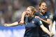 France's forward Eugenie Le Sommer celebrates after scoring a goal during the France 2019 Women's World Cup Group A football match between France and Norway, on June 12, 2019, at the Nice Stadium in Nice, southeastern France. (Photo by CHRISTOPHE SIMON / AFP) (Photo credit should read CHRISTOPHE SIMON/AFP/Getty Images)