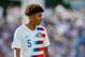 BYDOGOSZCZ, POLAND - JUNE 04: Chris Richards of USA looks on during the 2019 FIFA U-20 World Cup Round of 16 match between France and USA at Zdzislaw-Krzyszkowiak-Stadion on June 04, 2019 in Bydgoszcz, Poland. (Photo by TF-Images/Getty Images)