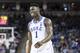 Duke forward Zion Williamson (1) reacts after getting called for a foul against Central Florida during the second half of a second-round game in the NCAA men's college basketball tournament Sunday, March 24, 2019, in Columbia, S.C. Duke defeated Central Florida 77-76. (AP Photo/Sean Rayford)