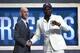 NEW YORK, NEW YORK - JUNE 20: Zion Williamson poses with NBA Commissioner Adam Silver after being drafted with the first overall pick by the New Orleans Pelicans during the 2019 NBA Draft at the Barclays Center on June 20, 2019 in the Brooklyn borough of New York City. NOTE TO USER: User expressly acknowledges and agrees that, by downloading and or using this photograph, User is consenting to the terms and conditions of the Getty Images License Agreement. (Photo by Sarah Stier/Getty Images)