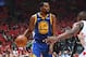 TORONTO, CANADA - JUNE 10: Kevin Durant #35 of the Golden State Warriors handles the ball against the Toronto Raptors during Game Five of the NBA Finals on June 10, 2019 at Scotiabank Arena in Toronto, Ontario, Canada. NOTE TO USER: User expressly acknowledges and agrees that, by downloading and/or using this photograph, user is consenting to the terms and conditions of the Getty Images License Agreement. Mandatory Copyright Notice: Copyright 2019 NBAE (Photo by Andrew D. Bernstein/NBAE via Getty Images)