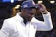 BROOKLYN, NY - JUNE 20: Zion Williamson celebrates as he is drafted by the New Orleans Pelicans with the No. 1 overall pick during the 2019 NBA Draft on June 20, 2019 at Barclays Center in Brooklyn, New York. NOTE TO USER: User expressly acknowledges and agrees that, by downloading and or using this photograph, User is consenting to the terms and conditions of the Getty Images License Agreement. Mandatory Copyright Notice: Copyright 2019 NBAE (Photo by Ashlee Espinal/NBAE via Getty Images)