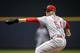 MILWAUKEE, WISCONSIN - JUNE 21: Sonny Gray #54 of the Cincinnati Reds pitches in the fourth inning against the Milwaukee Brewers at Miller Park on June 21, 2019 in Milwaukee, Wisconsin. (Photo by Dylan Buell/Getty Images)