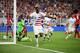 CLEVELAND, OH - JUNE 22: Gyasi Zardes of USA celebrates after scoring a goal to make it 2-0 during the Group D 2019 CONCACAF Gold Cup fixture between United States of America and Trinidad & Tobago at FirstEnergy Stadium on June 22, 2019 in Cleveland, Ohio. (Photo by Matthew Ashton - AMA/Getty Images)