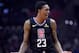 LOS ANGELES, CALIFORNIA - APRIL 26: Lou Williams #23 of the LA Clippers reacts to a Clipper foul in the first half against the Golden State Warriors during Game Six of Round One of the 2019 NBA Playoffs at Staples Center on April 26, 2019 in Los Angeles, California. (Photo by Harry How/Getty Images) NOTE TO USER: User expressly acknowledges and agrees that, by downloading and or using this photograph, User is consenting to the terms and conditions of the Getty Images License Agreement.