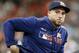 HOUSTON, TEXAS - MAY 25: George Springer #4 of the Houston Astros looks on from the dugout against the Boston Red Sox at Minute Maid Park on May 25, 2019 in Houston, Texas.Springer placed on the 10 dqy IL with a hamstring injury. (Photo by Bob Levey/Getty Images)