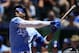 Kansas City Royals designated hitter Jorge Soler swings and misses during the fourth inning of a baseball game against the Chicago White Sox at Kauffman Stadium in Kansas City, Mo., Saturday, June 8, 2019. (AP Photo/Orlin Wagner)