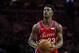Philadelphia 76ers' Jimmy Butler in action during an NBA basketball game against the Sacramento Kings, Friday, March 15, 2019, in Philadelphia. (AP Photo/Matt Slocum)