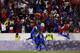 HARRISON, NJ - JUNE 24: Haiti celebrates a goal by Duckens Nazon #9 during the second half of a CONCACAF Gold Cup soccer match against Costa Rica at Red Bull Arena on June 24, 2019 in Harrison, N.J. (Photo by Adam Hunger/Getty Images)