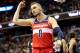 WASHINGTON, DC - MARCH 03: Sam Dekker #8 of the Washington Wizards celebrates in the second half against the Minnesota Timberwolves at Capital One Arena on March 03, 2019 in Washington, DC. NOTE TO USER: User expressly acknowledges and agrees that, by downloading and or using this photograph, User is consenting to the terms and conditions of the Getty Images License Agreement. (Photo by Rob Carr/Getty Images)