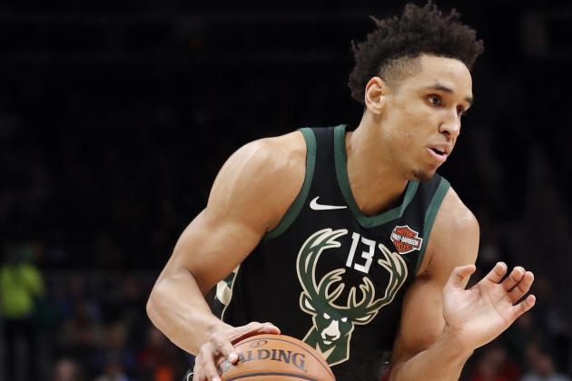 Milwaukee Bucks guard Malcolm Brogdon (13) is shown against the Atlanta Hawks in the first half of an NBA basketball game Sunday, Jan. 13, 2019, in Atlanta. (AP Photo/John Bazemore)