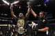 LAS VEGAS, NV - MARCH 02: Jon Jones reacts to his win against Anthony Smith in their UFC light heavyweight championship bout during the UFC 235 event at T-Mobile Arena on March 2, 2019 in Las Vegas, Nevada. (Photo by Jeff Bottari/Zuffa LLC/Zuffa LLC)