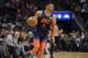 Russell Westbrook (0), Thunder goaltender in Oklahoma City, plays in the second half of an NBA basketball game against the Memphis Grizzlies on Monday, March 25, 2019, in Memphis, Tennessee (Photo AP / Brandon Dill)