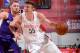 LAS VEGAS, NV - JULY 9: Isaiah Hartenstein #55 of the Houston Rockets handles the ball against the Sacramento Kings on July 9, 2019 at the Cox Pavilion in Las Vegas, Nevada. NOTE TO USER: User expressly acknowledges and agrees that, by downloading and/or using this photograph, user is consenting to the terms and conditions of the Getty Images License Agreement. Mandatory Copyright Notice: Copyright 2019 NBAE (Photo by Bart Young/NBAE via Getty Images)