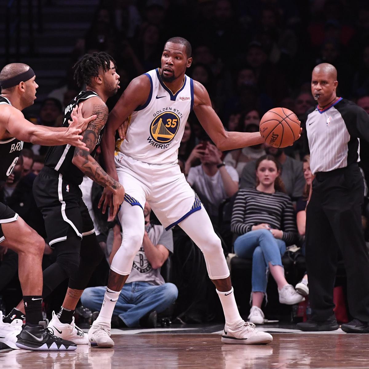 Kevin Durant Rumors: Star 'Balked' at Straight-Up Trade for D'Angelo Russell