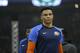 Oklahoma City Thunder's Russell Westbrook before an NBA basketball game against the Milwaukee Bucks Wednesday, April 10, 2019, in Milwaukee. (AP Photo/Aaron Gash)