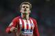Atletico forward Antoine Griezmann reacts during a Group A Champions League soccer match between Atletico Madrid and Club Brugge at the Wanda Metropolitano stadium in Madrid, Spain, Wednesday Oct. 3, 2018. (AP Photo/Paul White)