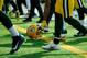 MINNEAPOLIS, MN - OCTOBER 15: Green Bay Packers # 11 Trevor Davis picks up his helmet before the game against the Minnesota Vikings and Green Bay Packers on October 15, 2017 at US Bank Stadium in Minneapolis, Minnesota. (Photo by Hannah Foslien / Getty Images)