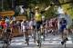 Belgium's Wout Van Aert celebrates as he crosses the finish line to win the tenth stage of the Tour de France cycling race over 217 kilometers (135 miles) with start in Saint-Flour and finish in Albi, France, Monday, July 15, 2019. (AP Photo/ Christophe Ena)