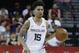 Memphis Grizzlies' Brandon Clarke plays against the Boston Celtics in an NBA summer league basketball game Thursday, July 11, 2019, in Las Vegas. (AP Photo/John Locher)