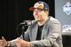 Missouri quarterback Drew Lock at a press conference after the Denver Broncos selected Lock during the second round of the NFL football draft, Friday, April 26, 2019, in Nashville, Tenn. (AP Photo/Vera Nieuwenhuis)