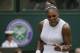 United States' Serena Williams celebrates after winning a point against United States' Alison Riske during a women's quarterfinal match on day eight of the Wimbledon Tennis Championships in London, Tuesday, July 9, 2019. (AP Photo/Kirsty Wigglesworth)