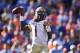 GAINESVILLE, FL - NOVEMBER 25: James Blackman #1 of the Florida State Seminoles in action during the game against the Florida Gators at Ben Hill Griffin Stadium on November 25, 2017 in Gainesville, Florida. (Photo by Rob Foldy/Getty Images)