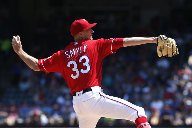ARLINGTON, TX - JUNE 9: Drew Smyly #33 of the Texas Rangers throws against the Oakland Athletics during the first inning at Globe Life Park in Arlington on June 9, 2019 in Arlington, Texas. (Photo by Ron Jenkins/Getty Images)