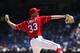 ARLINGTON, TX - JUNE 9: Drew Smyly #33 of the Texas Rangers throws against the Oakland Athletics during the first inning at Globe Life Park in Arlington on June 9, 2019 in Arlington, Texas. (Photo by Ron Jenkins/Getty Images)