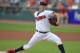 Cleveland Indians starting pitcher Trevor Bauer delivers in the first inning of the team's baseball game against the Detroit Tigers, Thursday, July 18, 2019, in Cleveland. (AP Photo/David Dermer)