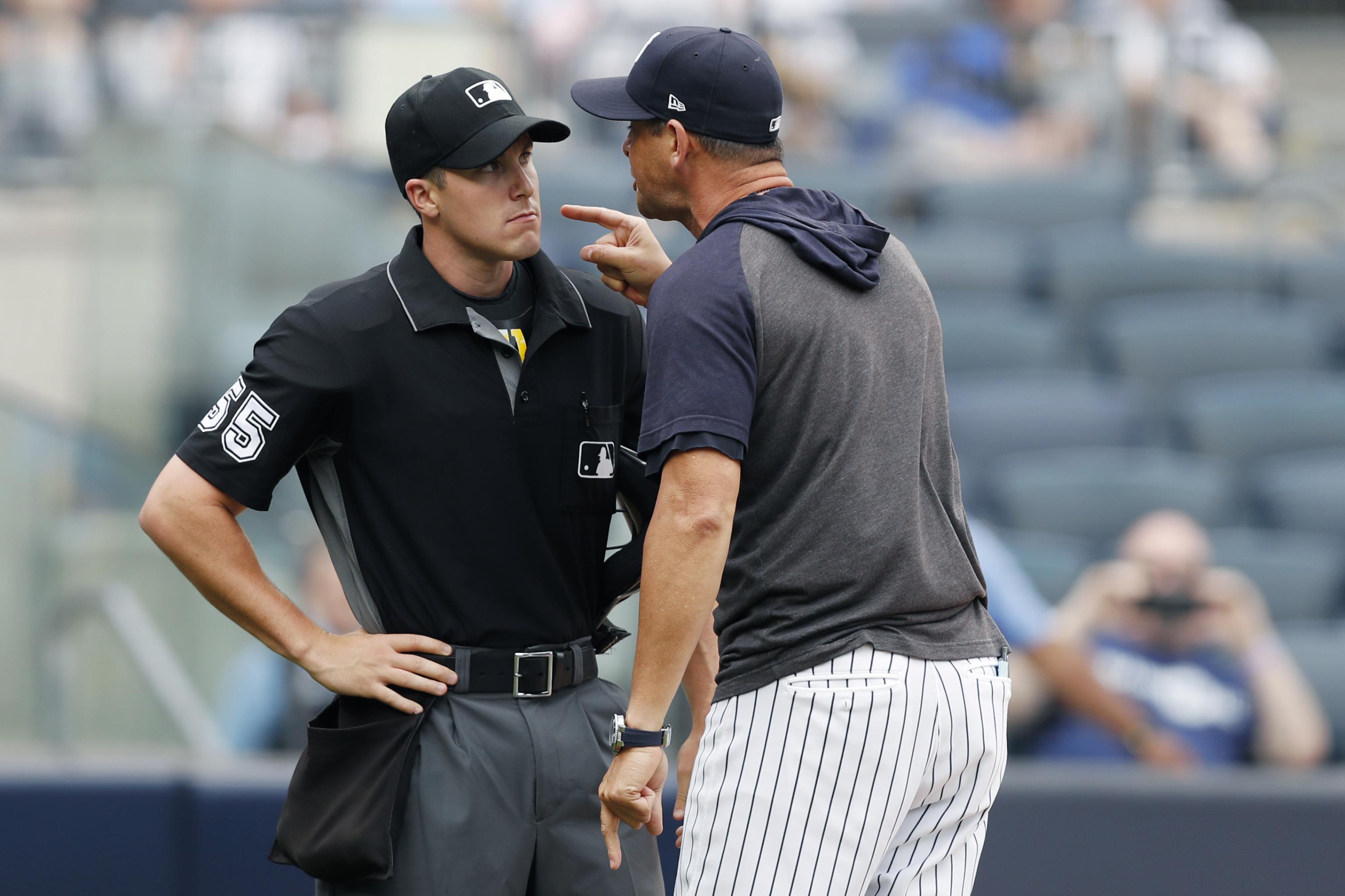 Yankees Manager Aaron Boone Doubles Down on Mentality With Umpires  Following Suspension
