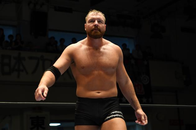 TOKYO, JAPAN - JULY 19:   Jon Moxley enters the ring during the New Japan Pro-Wrestling G1 Climax 29 at Korakuen Hall on July 19, 2019 in Tokyo, Japan. (Photo by Etsuo Hara/Getty Images)