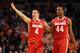 BOSTON, MA - MARCH 24: Aaron Craft #4 and William Buford #44 of the Ohio State Buckeyes walk up court against the Syracuse Orange during the 2012 NCAA Men's Basketball East Regional Final at TD Garden on March 24, 2012 in Boston, Massachusetts. (Photo by Jim Rogash/Getty Images)