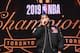 TORONTO, ON - JUNE 17: Rapper, Drake makes an announcement during the Toronto Raptors Championship Victory Parade on June 17, 2019 in Toronto, Ontario. NOTE TO USER: User expressly acknowledges and agrees that, by downloading and/or using this photograph, user is consenting to the terms and conditions of Getty Images License Agreement. Mandatory Copyright Notice: Copyright 2019 NBAE (Photo by Ron Turenne/NBAE via Getty Images)
