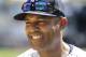 Former New York Yankee Mariano Rivera speaks to reporters during Old Timer's Day at Yankee Stadium, Sunday, June 23, 2019, in New York. (AP Photo/Seth Wenig)
