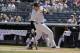 New York Yankees' Luke Voit reacts after being hit with a pitch during the fourth inning of a baseball game against the Colorado Rockies Saturday, July 20, 2019, in New York. (AP Photo/Frank Franklin II)