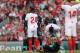 BOSTON, MA - JULY 21: Joris Gnagnon of Sevilla receives a red card after his tackle on Yasser Larouci of Liverpool during the pre-season friendly match between Sevilla and Liverpool at Fenway Park on July 21, 2019 in Boston, Massachusetts. (Photo by Matthew Ashton - AMA/Getty Images)