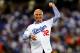LOS ANGELES, CA - NOVEMBER 01: Former Los Angeles Dodgers player Sandy Koufax throws out the ceremonial first pitch before game seven of the 2017 World Series between the Houston Astros and the Los Angeles Dodgers at Dodger Stadium on November 1, 2017 in Los Angeles, California. (Photo by Tim Bradbury/Getty Images)