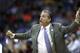 Kentucky head coach John Calipari yells to his players during the first half of the Midwest Regional final game against Auburn in the NCAA men's college basketball tournament Sunday, March 31, 2019, in Kansas City, Mo. (AP Photo/Charlie Riedel)